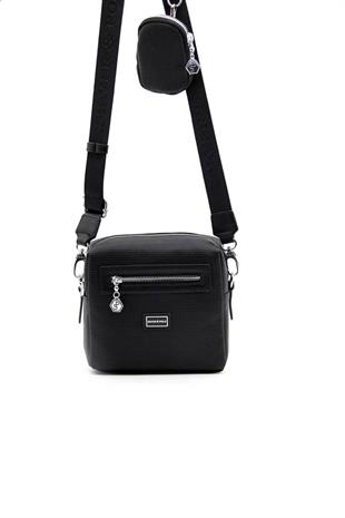 Silver & Polo SP1038 Kadın Çapraz Çanta Petek Siyah