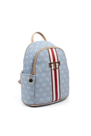Silver & Polo Mavi - Ten SP1161 Kadın Sırt Çantası