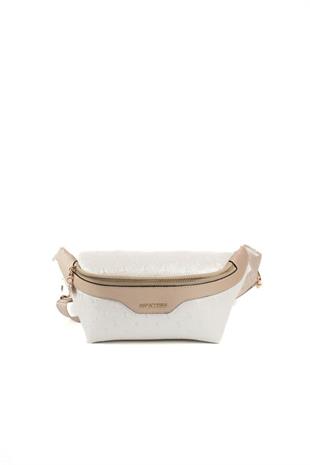 Silver & Polo SP1192 Kadın Bel Çantası Logolu Sedef-S.Nut