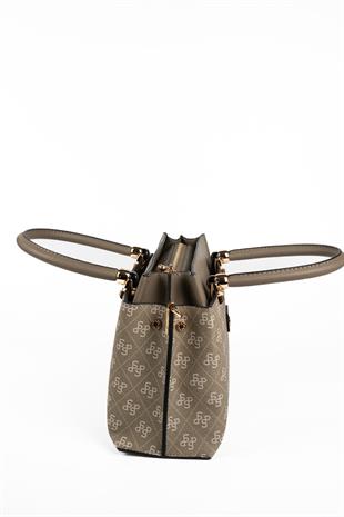 Silver & Polo SP826 Kadın El Çantası Monogram Y.Yeşil-Y.Yeşil