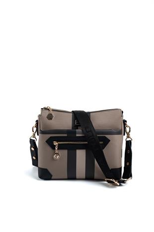 Silver & Polo SP1110 Kadın Çapraz Çanta Ekose Kahve-Siyah