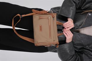 1228 Kadın El Çantası  Vizon-Taba