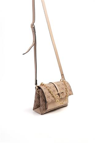 Silver & Polo Koyu Bej - Nut SP1148 Kadın Çapraz Çanta