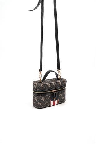 Silver & Polo Füme - Siyah SP1195 Kadın Makyaj Çantası