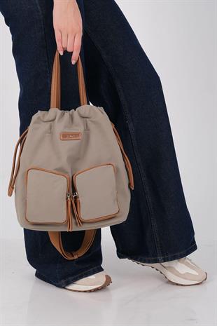 Silver & Polo SP1232 Kadın Sırt Çantası  Yeşil-Taba