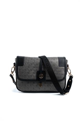Silver & Polo Platin - Siyah SP1182 Kadın Çapraz Çanta