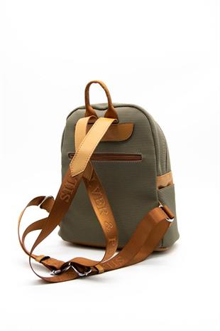 Silver & Polo SP926 Kadın Sırt Çantası Petek L.Haki-Camel