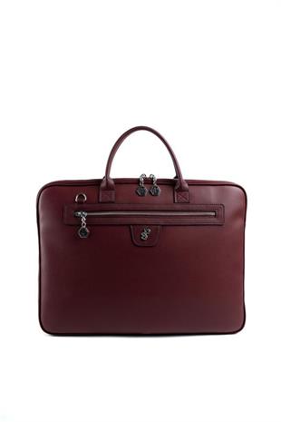 Silver & Polo SP1175 Kadın Laptop & Evrak Çantası Düz Bordo-Bordo