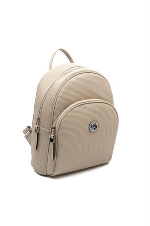 Silver & Polo SP1062 Kadın Sırt Çantası Petek Kum Beji-Kum Beji