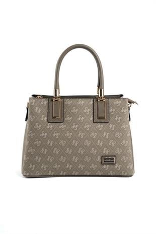 Silver & Polo SP1000 Kadın El Çantası Monogram Y.Yeşil