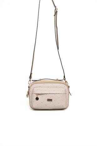 Silver & Polo Bej - Kum SP1186 Kadın Çapraz Çanta