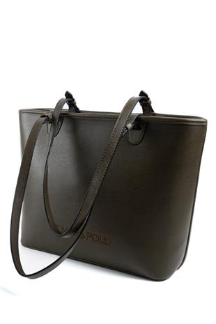 Silver & Polo SP1204 Kadın Omuz Çantası Düz Zeytuni