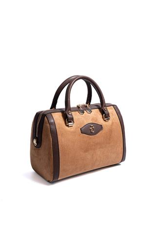 Silver & Polo SP1091 Kadın El Çantası Süet Taba-Kahve