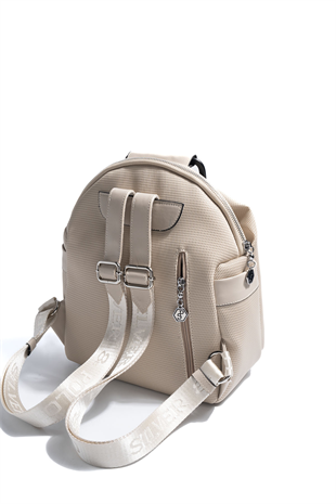 Silver & Polo SP771 Kadın Sırt Çantası Petek Kum Beji