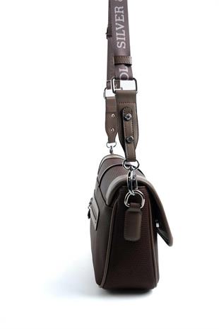 Silver & Polo SP1182 Kadın Çapraz Çanta Petek Kahve-Vizon