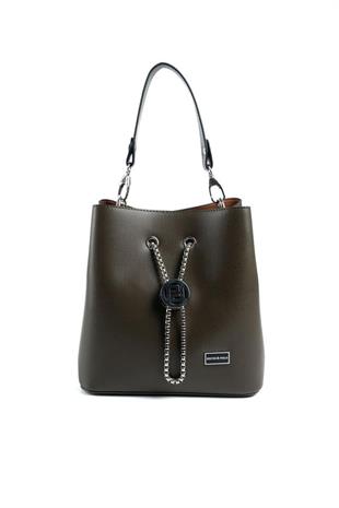 Silver & Polo SP967 Kadın Çapraz Çanta Düz Zeytuni