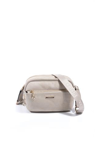 Silver & Polo SP1162 Kadın Çapraz Çanta Süet Bej-Kum
