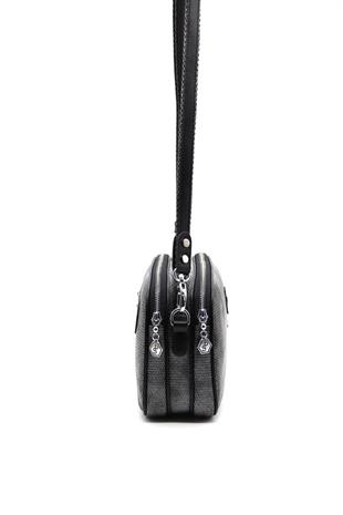 Silver & Polo SP745 Kadın Çapraz Çanta Petek M.Gümüş-Siyah