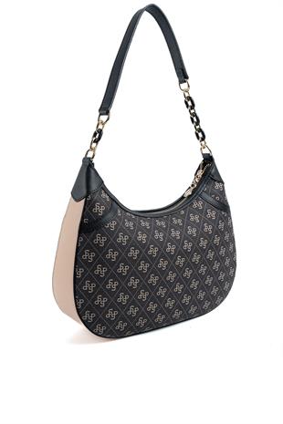 Silver & Polo Füme - Siyah SP1255 Kadın Omuz Çantası