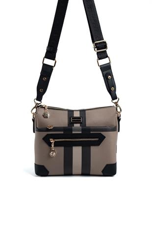 Silver & Polo SP1110 Kadın Çapraz Çanta Ekose Kahve-Siyah
