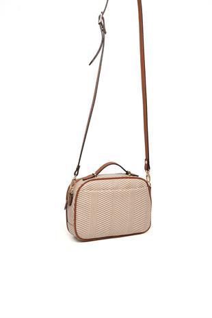 Silver & Polo Bej - Taba SP1186 Kadın Çapraz Çanta