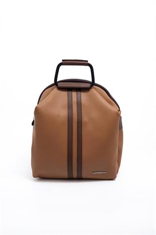 Silver & Polo SP771 Kadın Sırt Çantası Petek Karamel-Kahve
