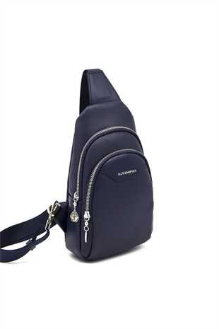 Silver & Polo SP959 Kadın Vücut Çantası Düz Lacivert
