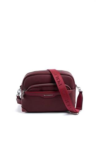 Silver & Polo SP1201 Kadın Çapraz Çanta Petek Bordo
