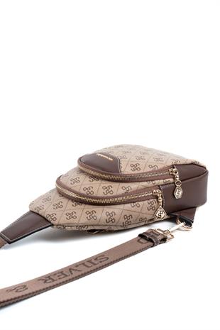 Silver & Polo Koyu Bej - Kahve SP959 Kadın Vücut Çantası