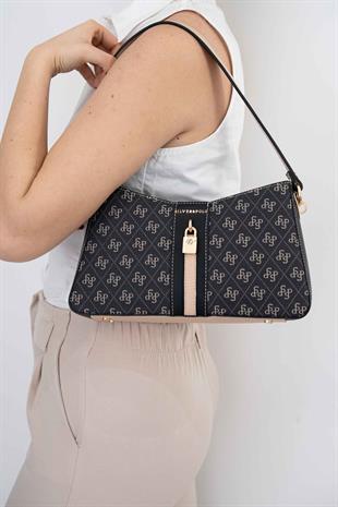 Silver & Polo Füme - Siyah SP1102 Kadın Omuz Çantası