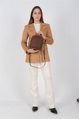 1220 Kadın Çapraz Çanta  Kahve