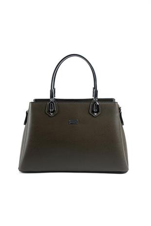Silver & Polo SP1253 Kadın El Çantası Düz Zeytuni