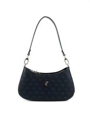 Silver & Polo SP1251 Kadın Omuz Çantası Monogram Siyah