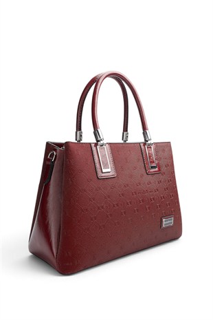 Silver Polo Bordo - 333 Nomy Bordo Fashion Kadın El Çantası SP1000