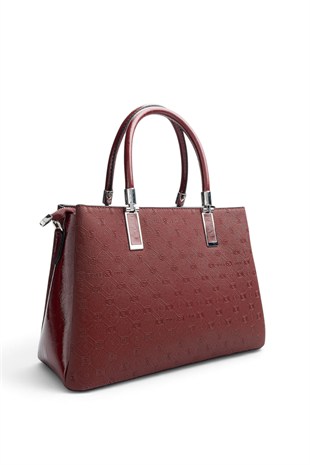 Silver Polo Bordo - 333 Nomy Bordo Fashion Kadın El Çantası SP1000