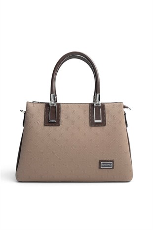 Silver Polo Bizon - 517 Nomy A.Kahve Fashion Kadın El Çantası SP1000