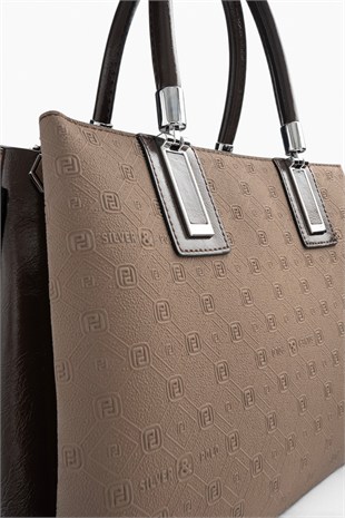 Silver Polo Bizon - 517 Nomy A.Kahve Fashion Kadın El Çantası SP1000