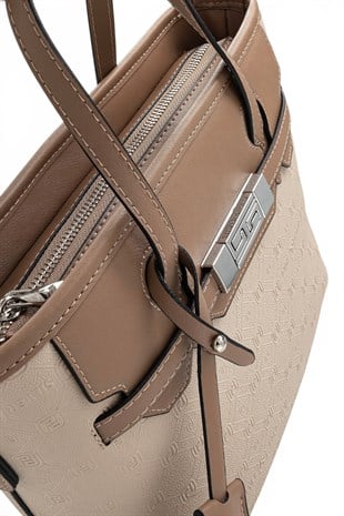 Silver Polo Bej - Latte Fashion Kadın El Çantası SP1185