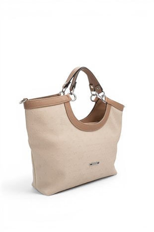 Silver Polo Bej - Latte Fashion Kadın El Çantası SP1189