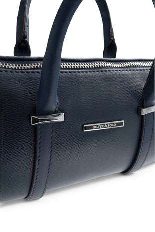 Silver Polo Lacivert - Lacivert Düz Kadın El Çantası SP1289