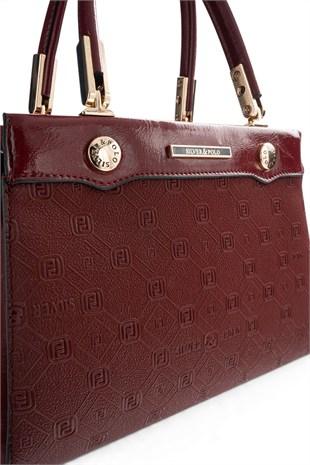Silver Polo Bordo - 333 Nomy Bordo Fashion Kadın El Çantası SP1292