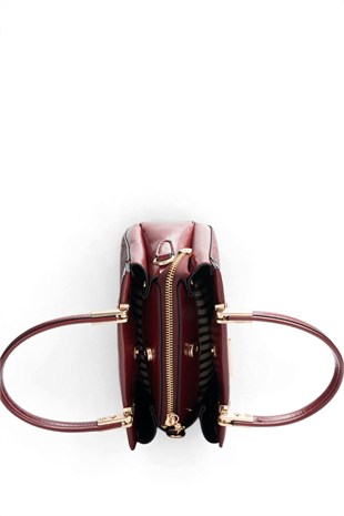 Silver Polo Bordo - 333 Nomy Bordo Fashion Kadın El Çantası SP1292