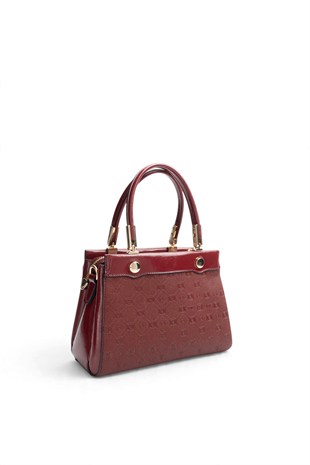 Silver Polo Bordo - 333 Nomy Bordo Fashion Kadın El Çantası SP1292
