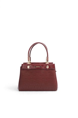 Silver Polo Bordo - 333 Nomy Bordo Fashion Kadın El Çantası SP1292