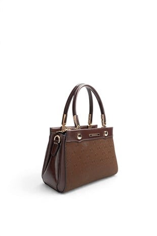 Silver Polo Kahve - 520 Nomy Kahve Fashion Kadın El Çantası SP1292