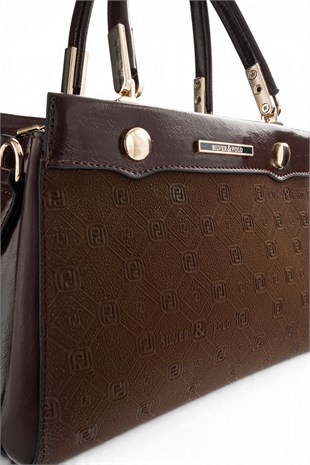 Silver Polo Kahve - 520 Nomy Kahve Fashion Kadın El Çantası SP1292