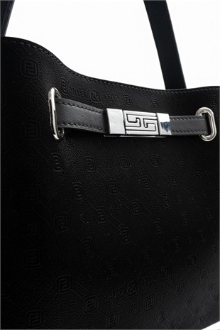 Silver Polo Siyah - Siyah Fashion Kadın El Çantası SP1293