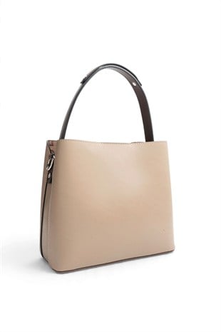 Silver Polo Vizon - Kahve Oreo Kadın El Çantası SP1293