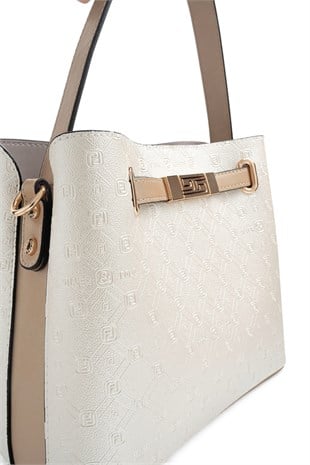 Silver Polo Sedef - S.Nut Logolu Kadın El Çantası SP1293