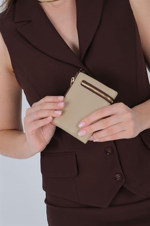SP1197 Cüzdan & Kartlık  Bej